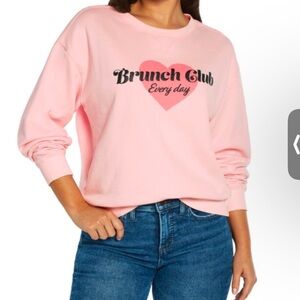 Wildfox graphic crewneck “Brunch Club” sweatshirt